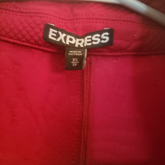 Express Red Flower Jacket - Picture 3 of 5